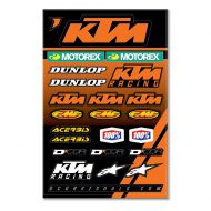 KTM Decal/Sticker Sheet 19.5" X 9"  PN ~79608978000 New 