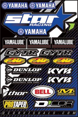 Main image of D'Cor Star Yamaha Decal Sheet