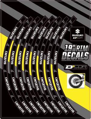 Main image of D'Cor Suzuki Logo 19" Rear Rim Decals