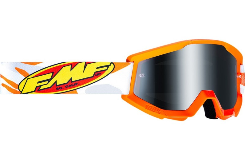 Main image of 2022 FMF Youth Powercore Core Assault Goggles Gray (Silver Mirror)