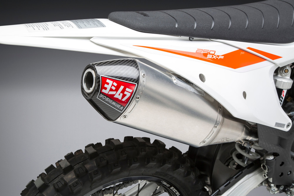 Main image of Yoshimura RS-4 SO SS/AL/CF Slip-On KTM/HQV 250/350