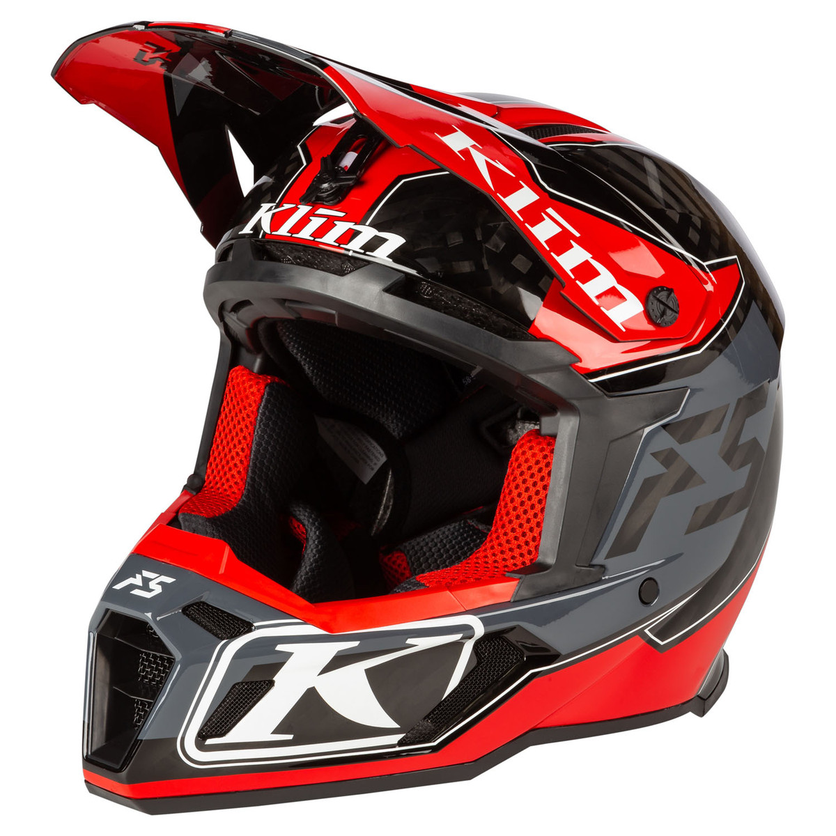 Main image of Klim F5 Visor (Shred High Risk Red)