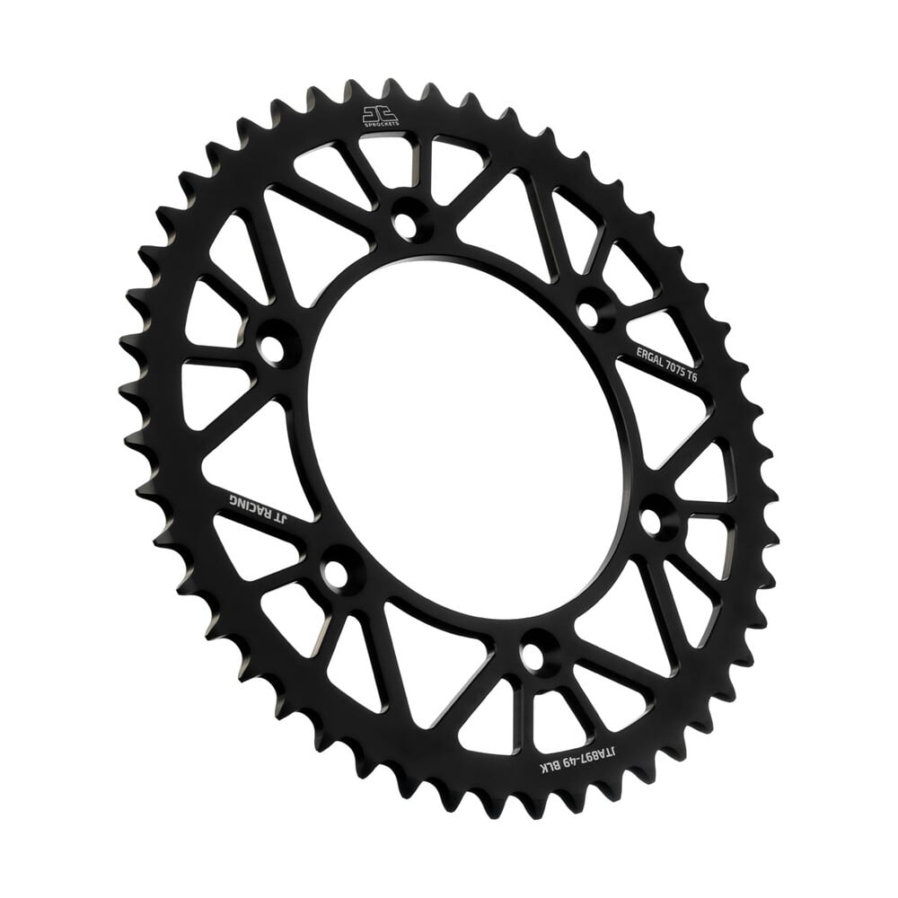 Main image of JT Aluminum Racelite Rear Sprocket KTM 49T-520 (Black)