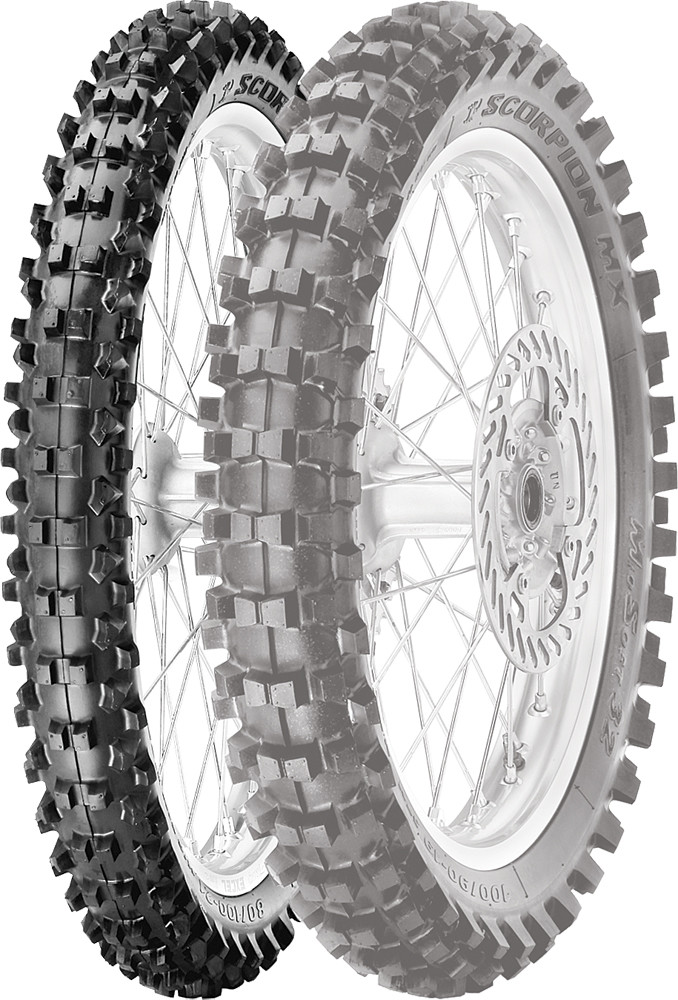 Main image of Pirelli MX32 Mid Soft Front Tire 80/100-21 51M Bias TT