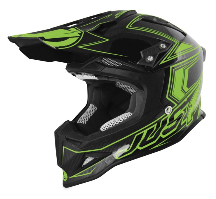 AOMC.mx: Just1 J12 Carbon Helmet (Fluorescent Green)