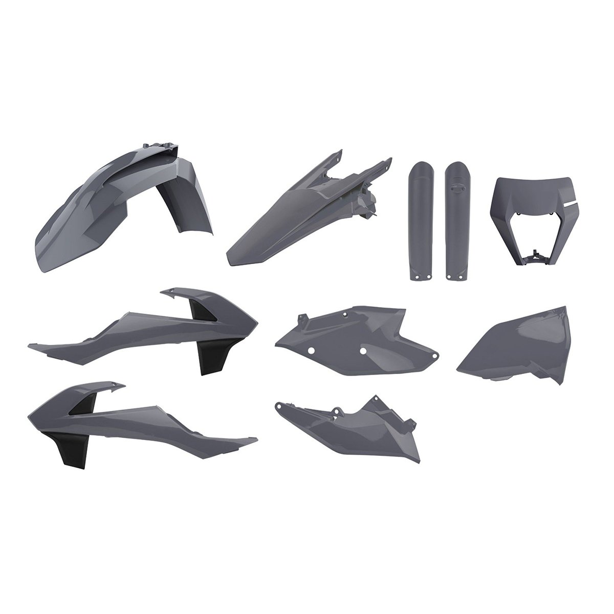 Main image of Polisport Plastic Kit (Nardo Grey) KTM XC-W/EXC 17-19