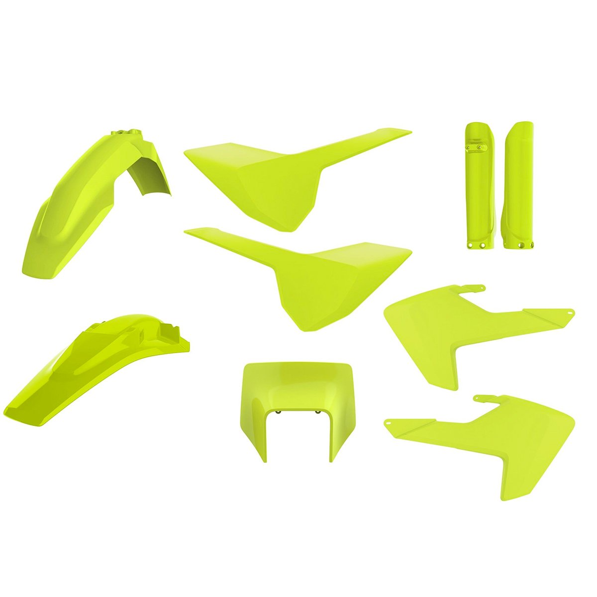 Main image of Polisport Plastic Kit (Flo Yellow) HQV FE/TE 17-19