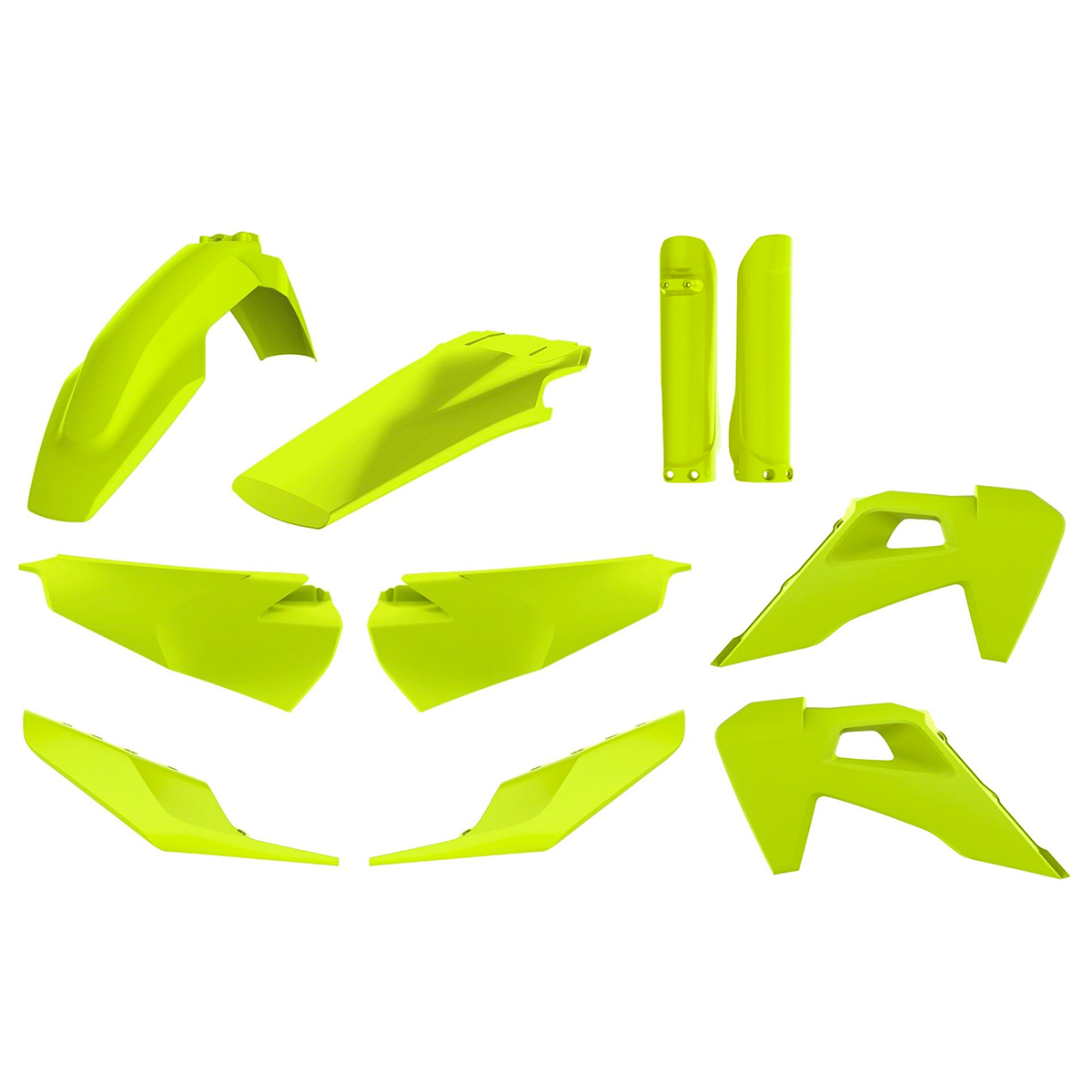 Main image of Polisport Plastic Kit (Flo Yellow) HQV FE/TE 20-22