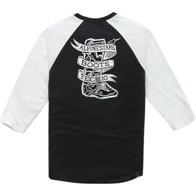 Main image of 2021 Alpinestars Booted Premium Raglan Tee (Black/White)