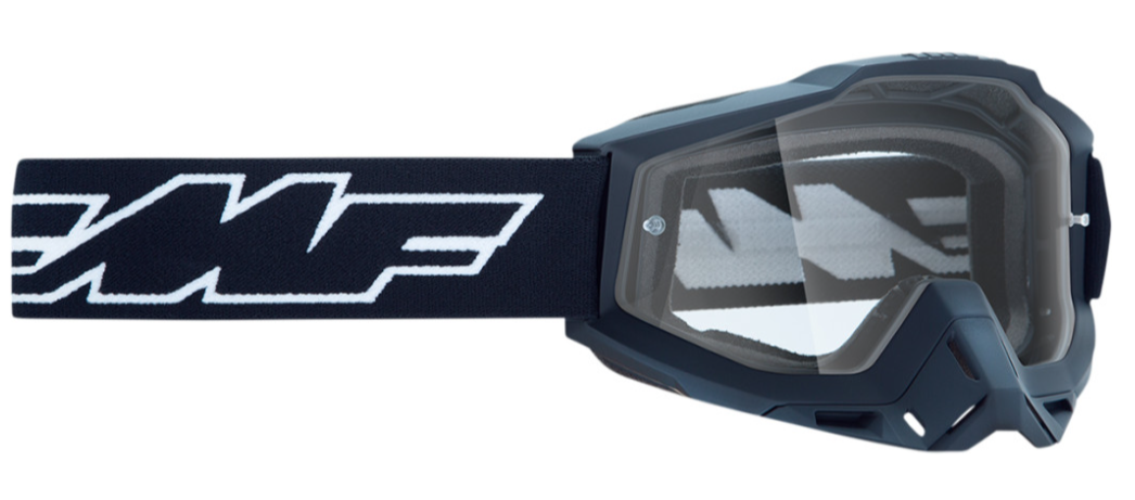 Main image of 2022 FMF Youth Powerbomb Rocket Goggles Black (Clear)