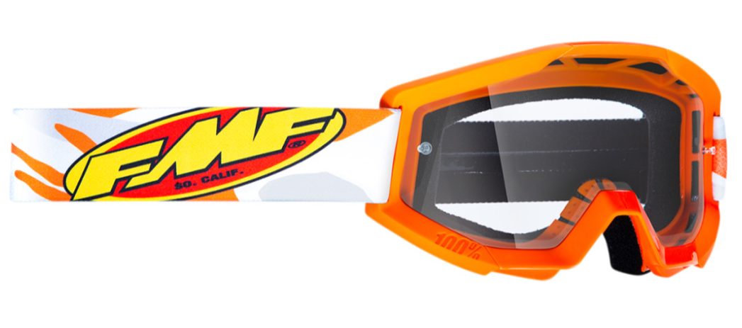 Main image of 2022 FMF Youth Powercore Assault Goggles Gray (Clear)