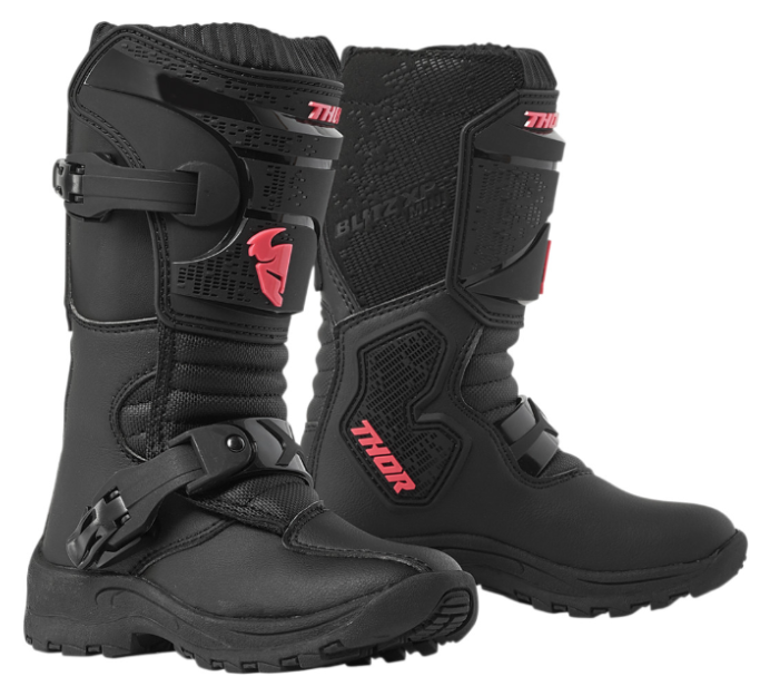 Main image of 2022 Thor Youth Blitz XP Mini Boots (Black/Pink)