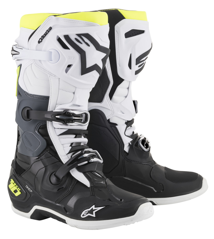 Main image of Alpinestars Tech 10 Boot (Black/White/Yellow)