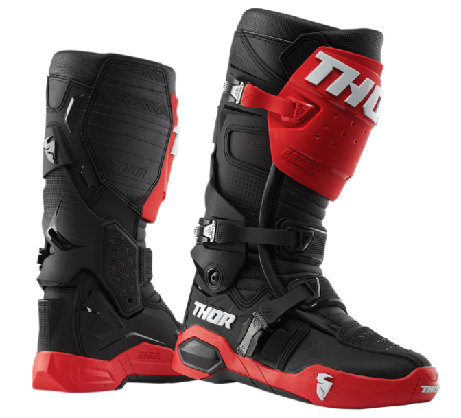 Main image of 2022 Thor Radial Boots (Black/Red)