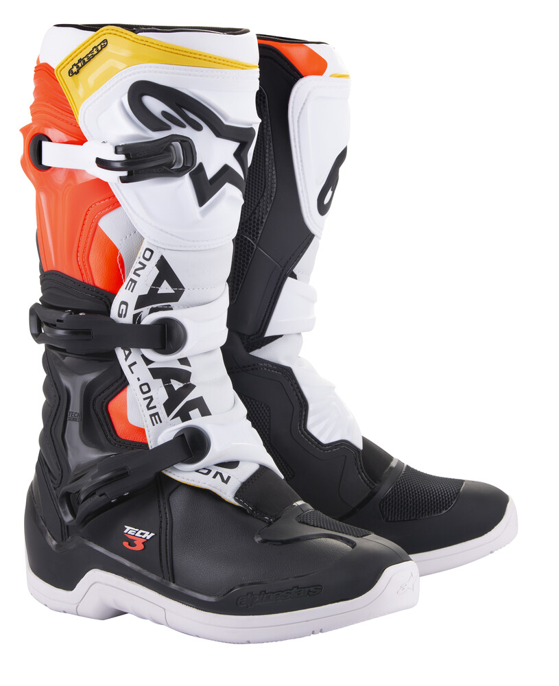 Main image of 2021 Alpinestars Tech 3 Boots (Red/Yellow)