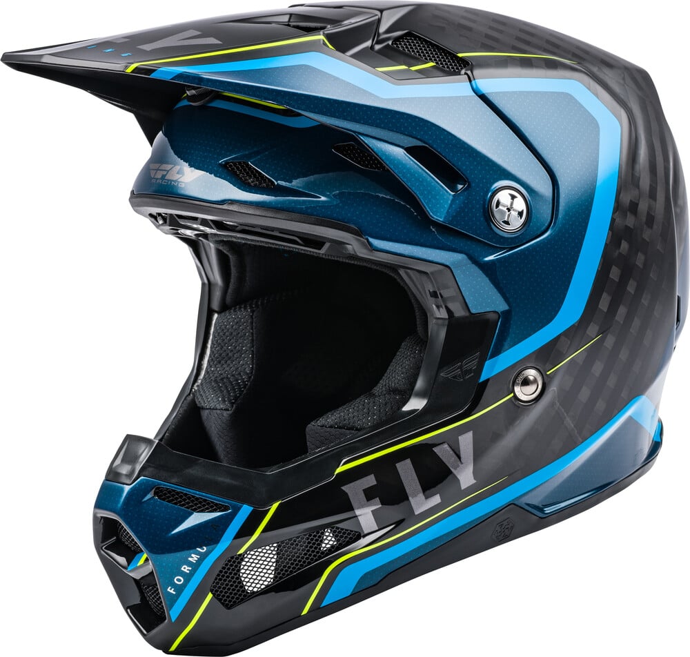 Main image of Fly Racing Formula Carbon Axon Helmet (Black/Blue/Hi-Vis)