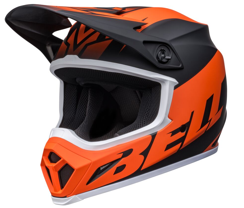 Main image of 2022 Bell MX-9 MIPS Disrupt Helmet (Black/Orange)