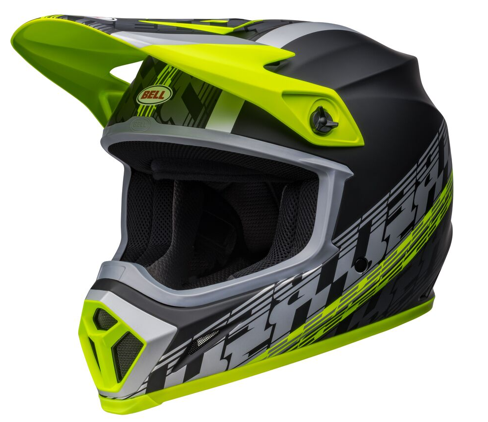 Main image of 2022 Bell MX-9 MIPS Offset Helmet (Black/Yellow)