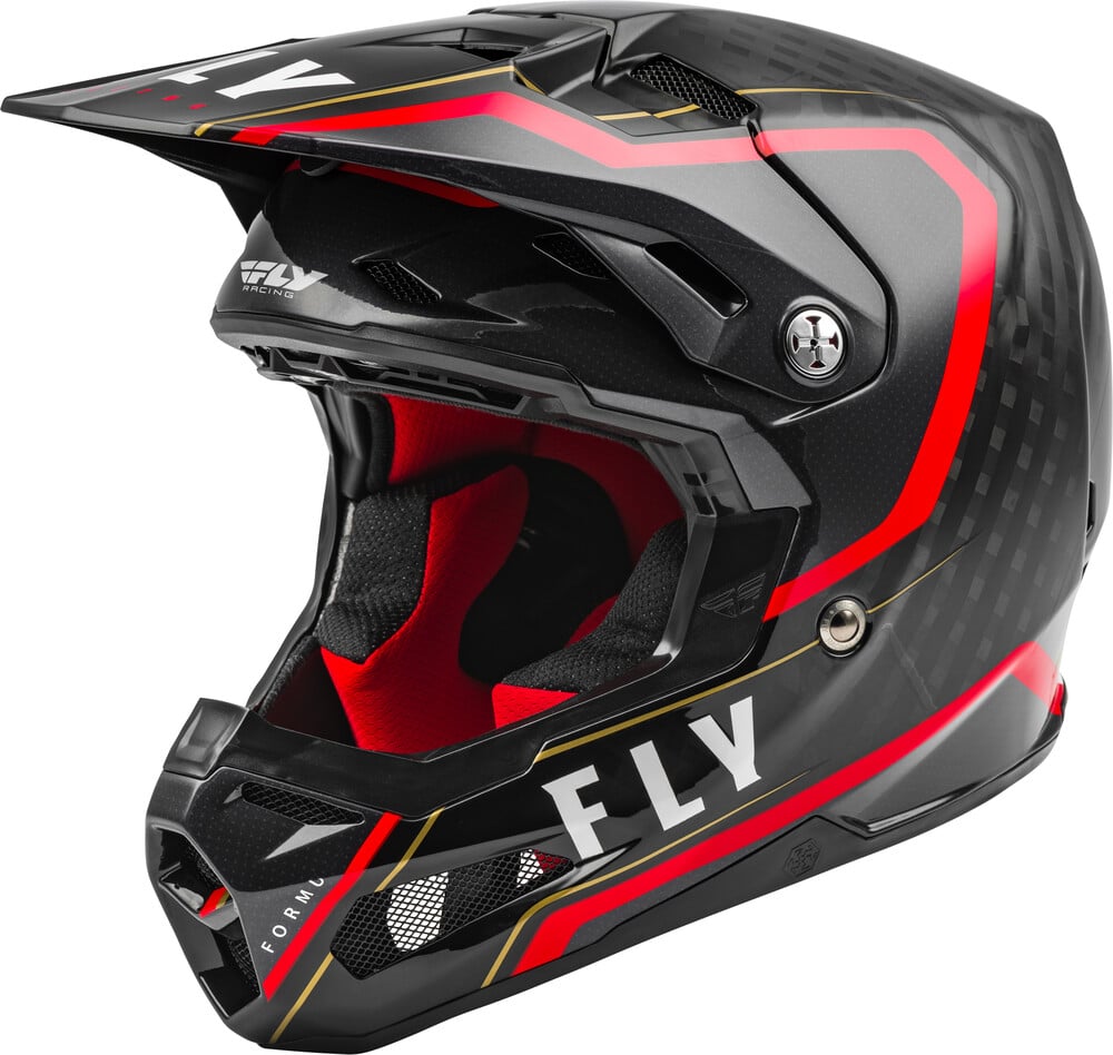 Main image of Fly Racing Formula Carbon Axon Helmet (Black/Red/Khaki)