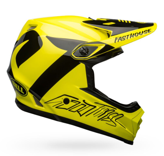 Main image of 2022 Bell MX-9 Youth Fasthouse MIPS Helmet (Black/Yellow)