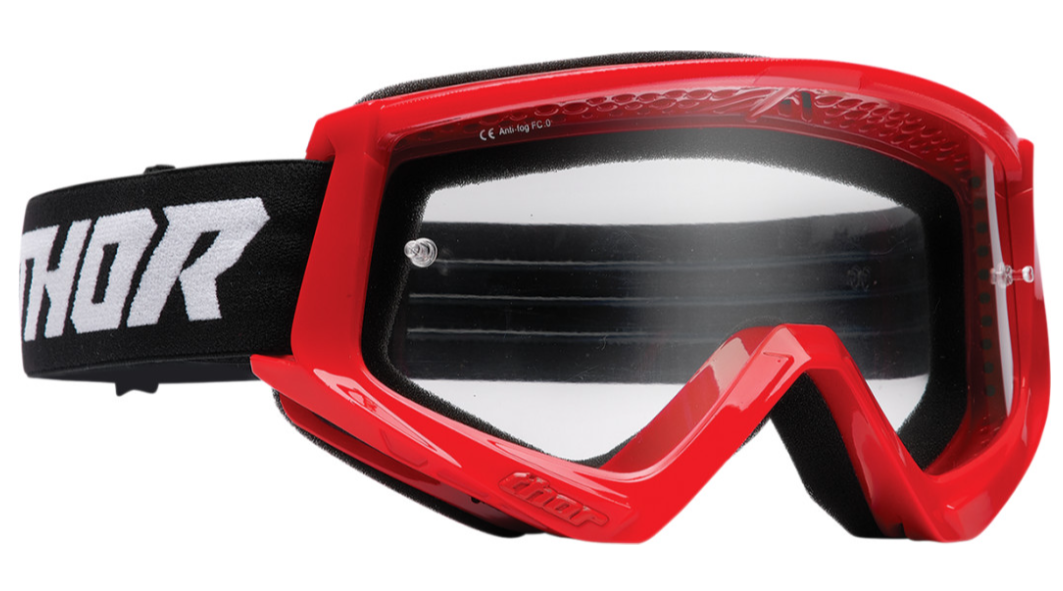 Main image of 2022 Thor Youth Combat Racer Goggle (Black/Red)