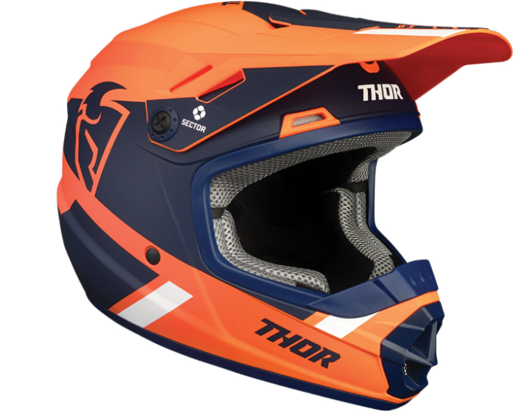 Main image of 2022 Thor Youth Sector Split MIPS Helmet (Orange/Navy)