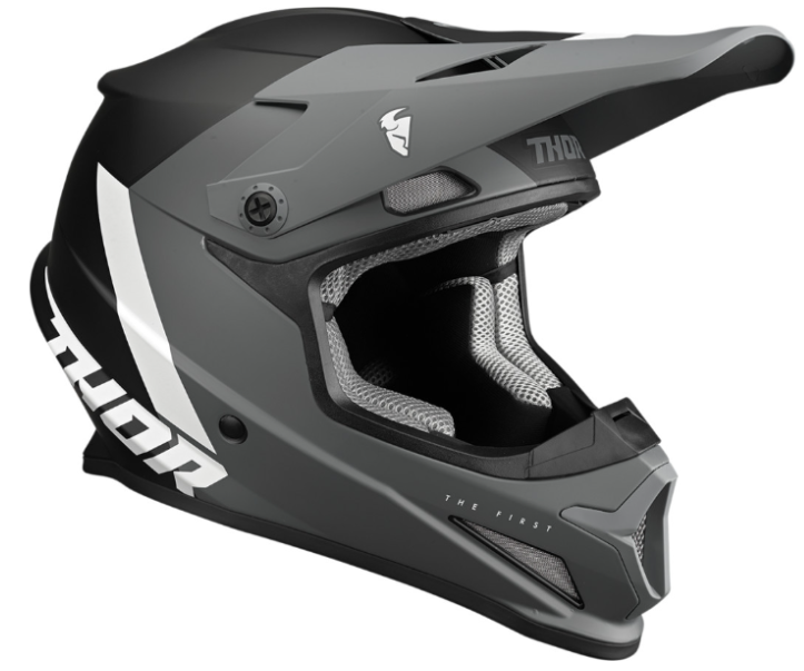 Main image of 2022 Thor Youth Sector Chev MIPS Helmet (Gray/Black)