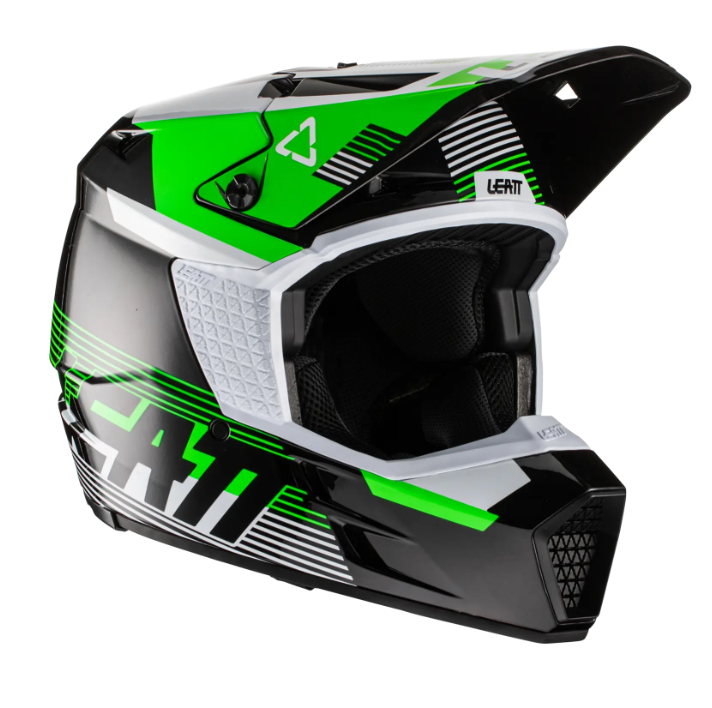 Main image of Leatt Moto 3.5 Helmet V22 (Black/Green)