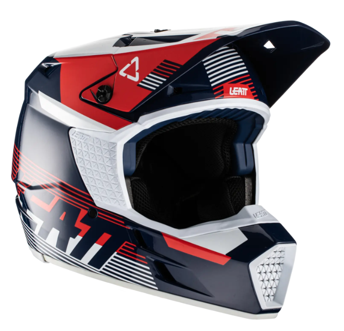 Main image of Leatt Moto 3.5 Helmet V22 (Blue/Red)