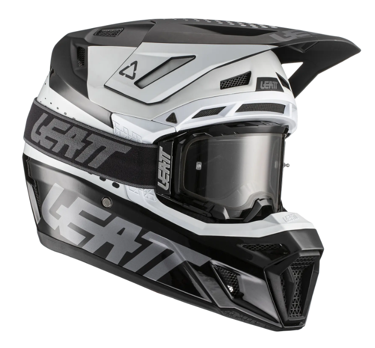 Main image of 2022 Leatt Moto 8.5 Helmet V22 (Black/White)