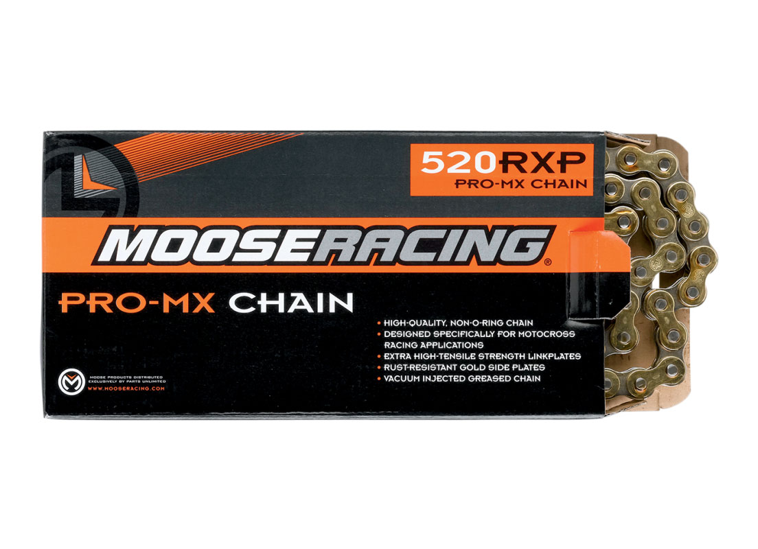 Main image of Moose 520 RXP Pro MX Chain 120 Link (Gold)