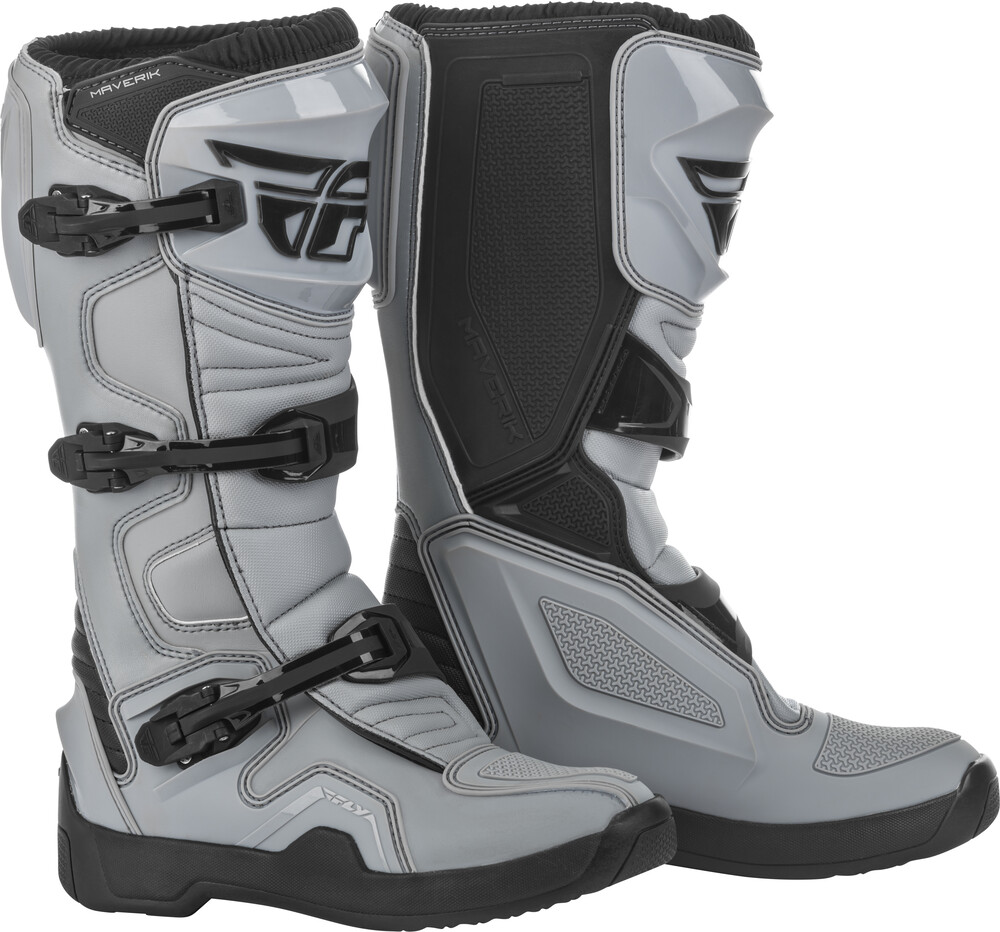 Main image of 2021 Fly Racing Maverik Boots (Grey/Black)