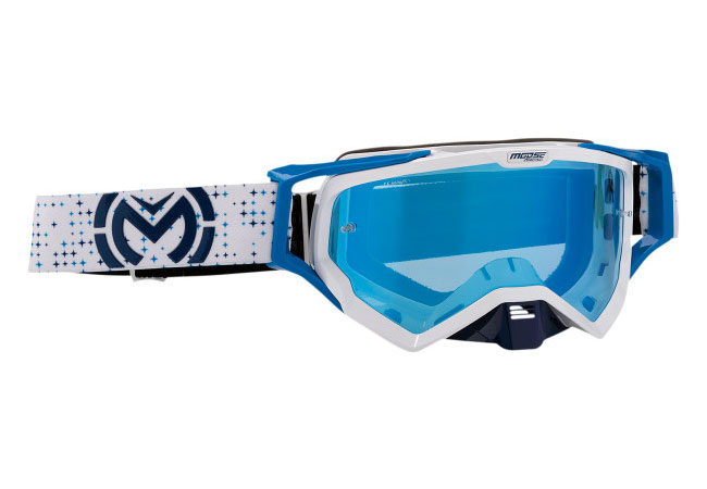 Main image of Moose XCR Pro Star Goggles (White/Blue)