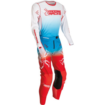 Moose Racing Stealth Agroid Gear Set (Red/White/Blue): AOMC.mx
