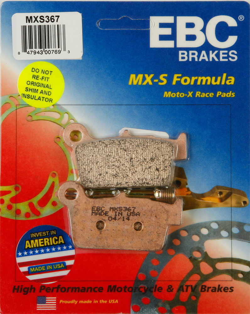 Main image of EBC MXS Rear Brake Pads Beta/GG/KX/RM/YZ