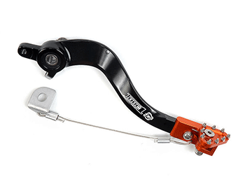 Main image of Torc1 Racing Flex Tip Brake Pedal - Black/Orange