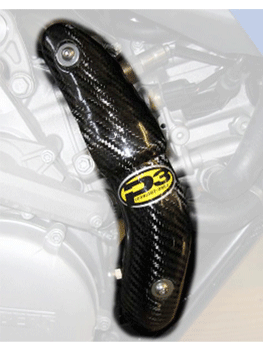 Main image of P3 Carbon Fiber Heat Shield Husaberg 09-12