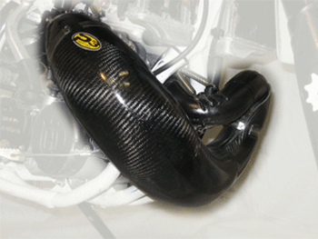 Main image of P3 Carbon Pipe Guard Husqvarna WR 250 04-13