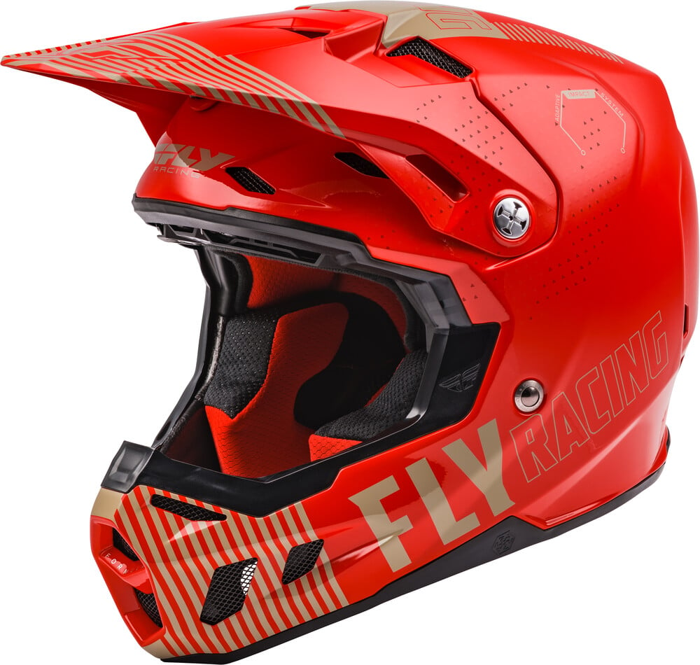 Main image of Fly Racing Formula CC Primary Helmet (Red/Khaki)