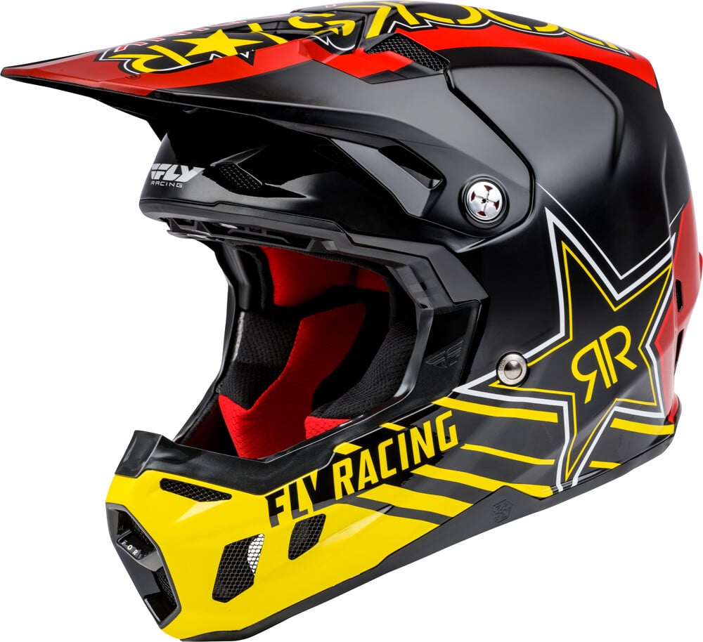 Main image of Fly Racing Formula CC Rockstar Helmet (Black/Blue/Red)