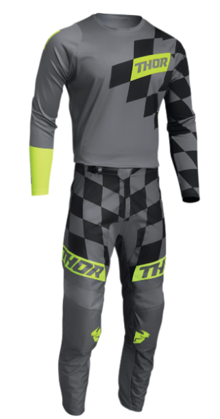 Main image of 2022 Thor Youth Sector Birdrock Gear Set (Grey/Green)