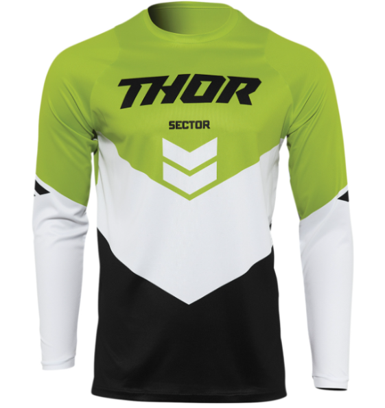 Main image of 2022 Thor Sector Chevron Jersey (Black/Green)