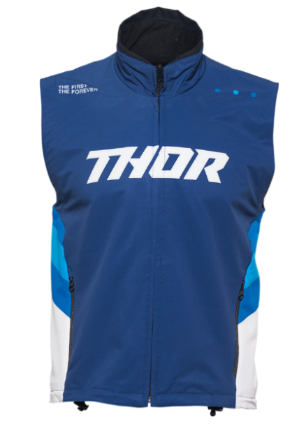 Main image of 2022 Thor Warmup Vest (Blue/White)