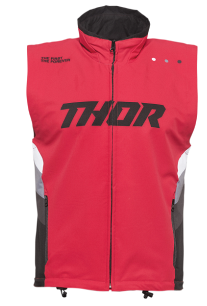 Main image of 2022 Thor Warmup Vest (Red/Black)