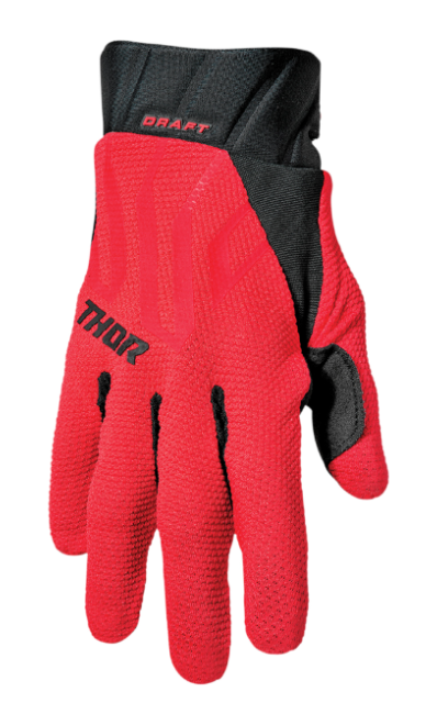 Main image of 2022 Thor Draft Gloves (Red/Black)