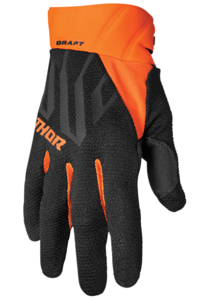 Main image of 2022 Thor Draft Gloves (Black/Orange)