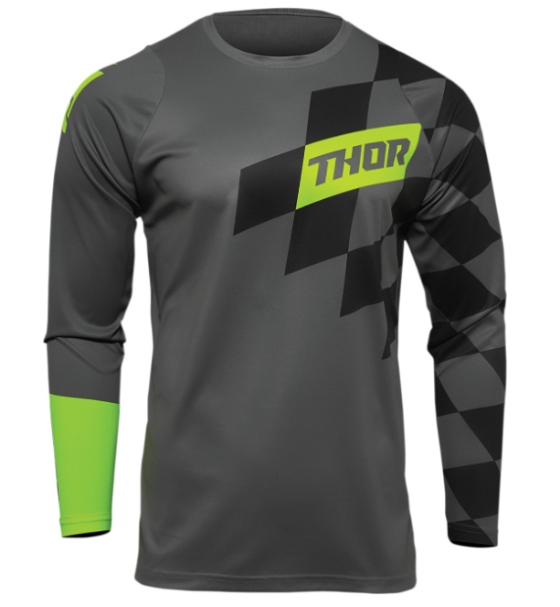 Main image of 2022 Thor Youth Sector Birdrock Jersey (Grey/Green)