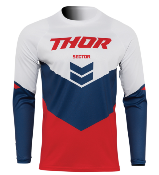 Main image of 2022 Thor Sector Chevron Jersey (Red/Navy/White)