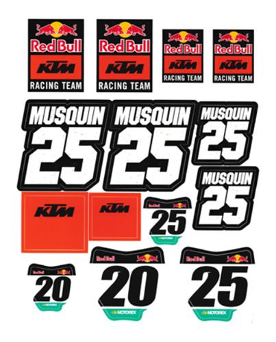 Red Bull KTM Sticker Sheet
