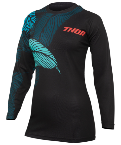 Main image of 2022 Thor Women's Sector Urth Jersey (Black/Teal)